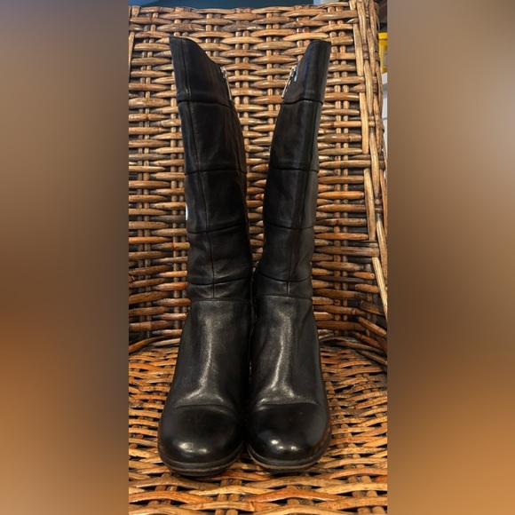 Gino Rossi  Black Leather Riding  Boots fully lined with Sherpa. - Picture 13 of 14